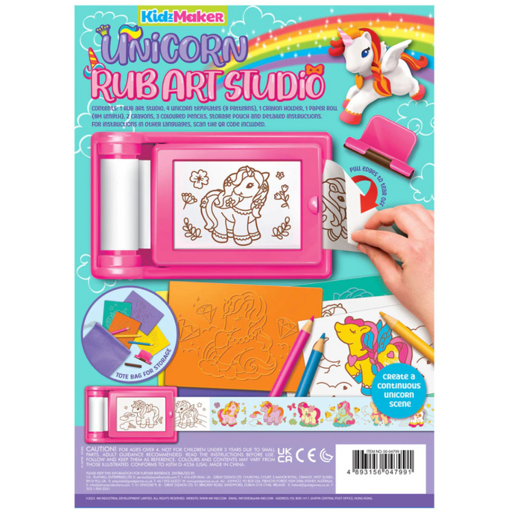 4M KidzMaker - Unicorn Rub Art Studio (4Y+)