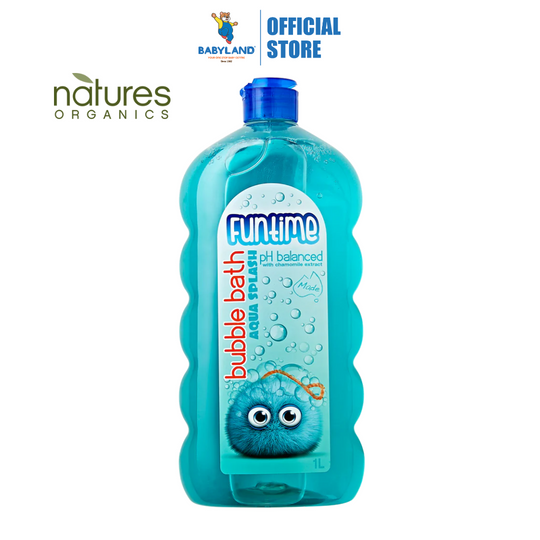 Natures Organics Funtime Bubble Bath Aqua Splash 1L