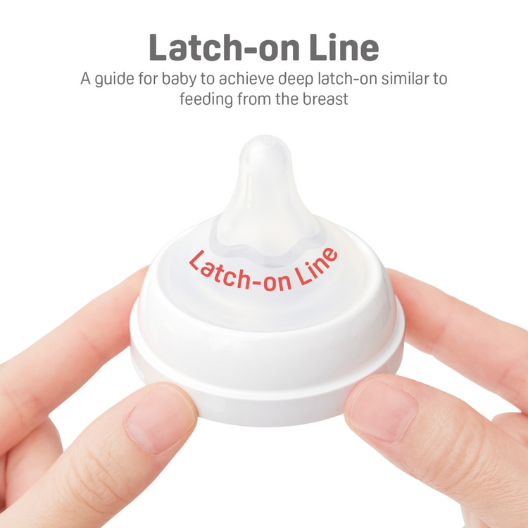Pigeon SofTouch Wide Neck Latch-On Teat SS/S/M/L/LL/LLL