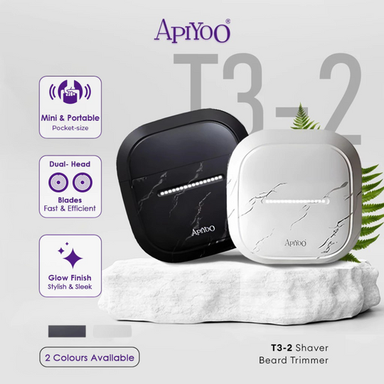 Apiyoo T3-2 Portable Marble Dual-Head Shaver