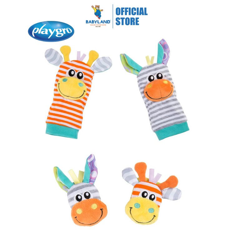 Playgro 0188406 Jungle Wrist Rattle & Foot Finder (0m+)