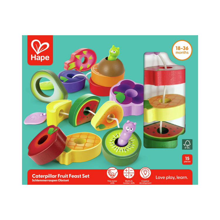 Hape Caterpillar Fruit Feast Set (18m+)