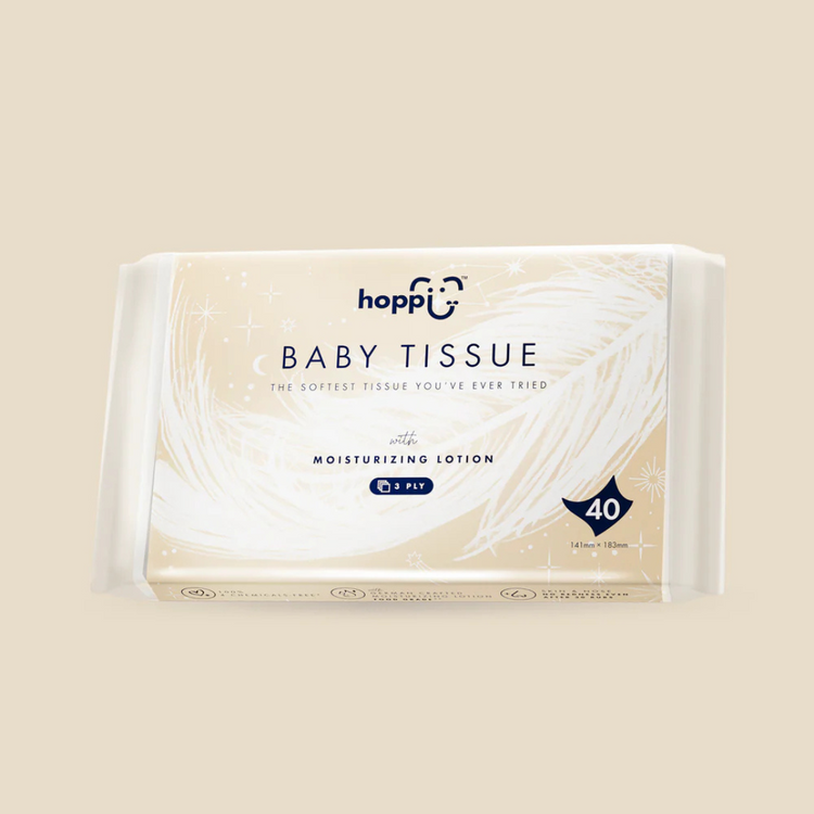 Hoppi RoyalDream Baby Tissue Bundle Pack (40 Wipes x 10 Packs) 100% 4 Chemicals-Free*