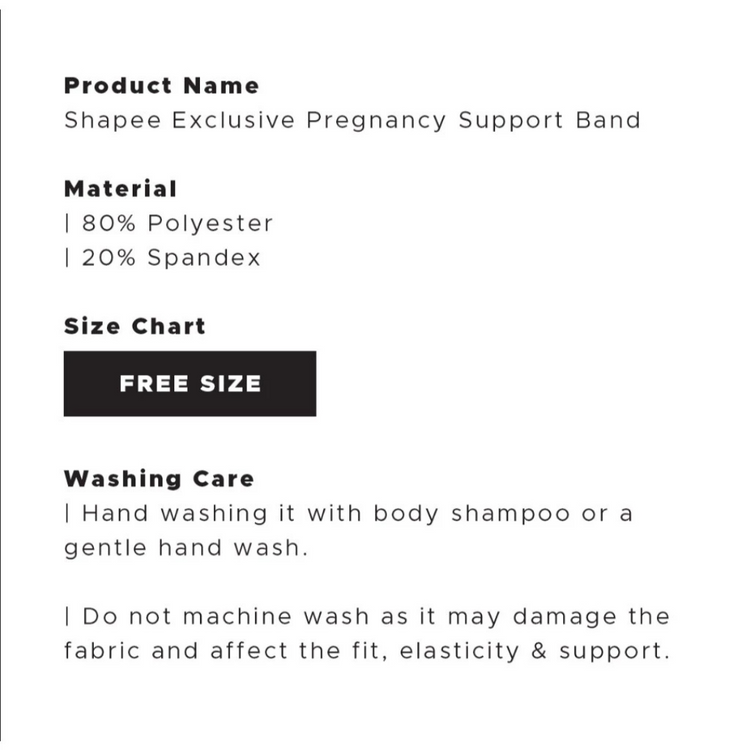 Shapee Exclusive Pregnancy Support Band - Pregnant support, belly support
