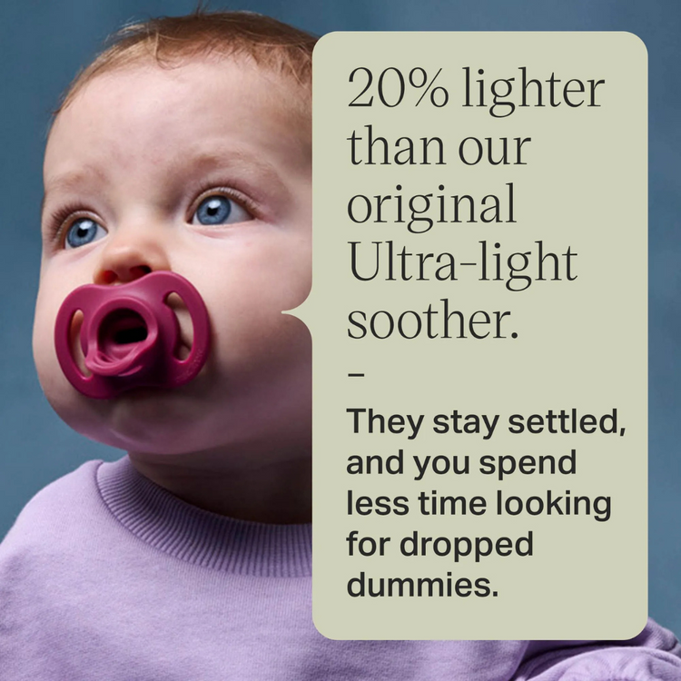 Tommee Tippee Ultra Light Stay Put Silicone Soother 2Pcs/Pack (Assorted)