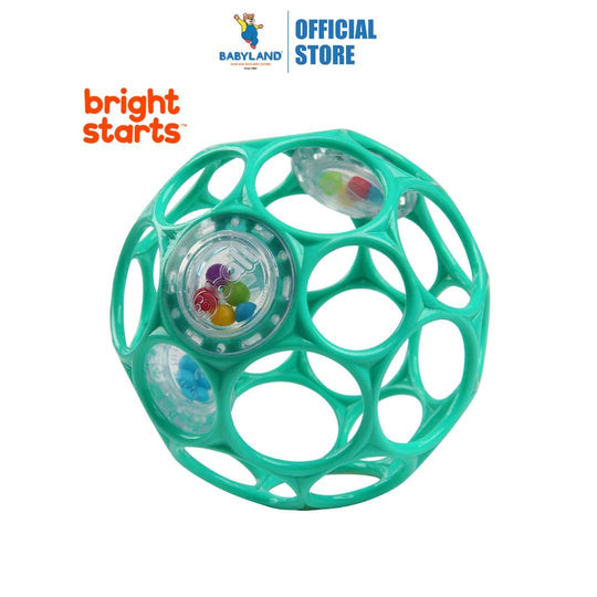 Bright Starts Oball Rattle Easy-Grasp Toy - Teal (0M+)