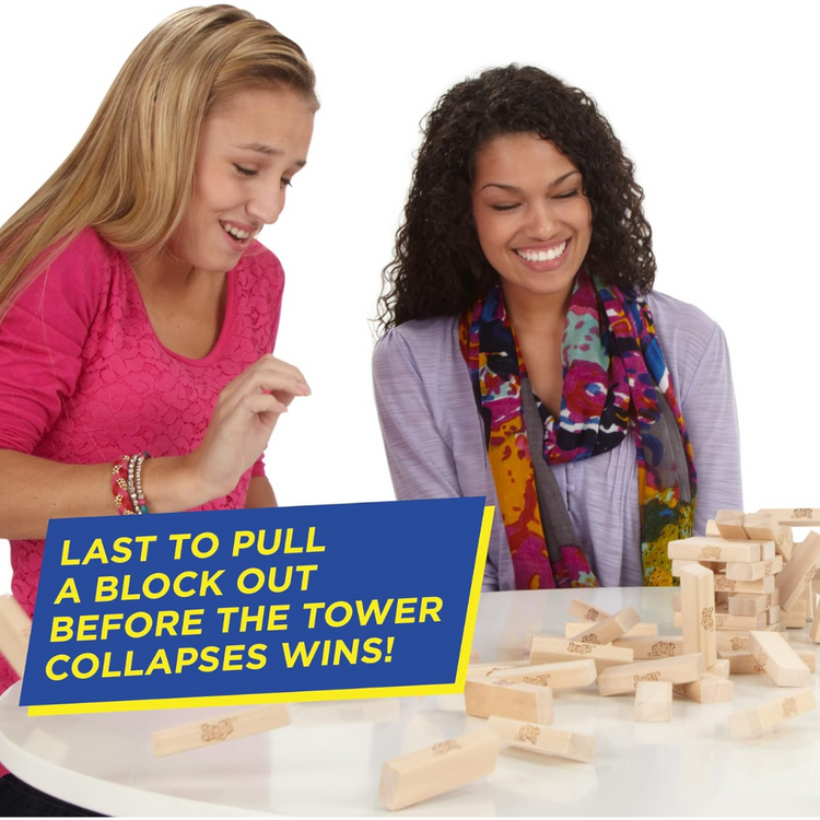 Jenga Game, Party Games for Ages 6+, Family Games for 1+ Players