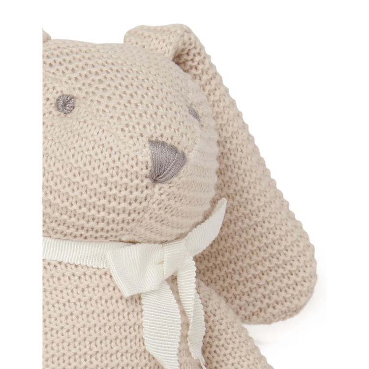 Purebaby Organic Knitted Bunny Toy - Wheat Bunny