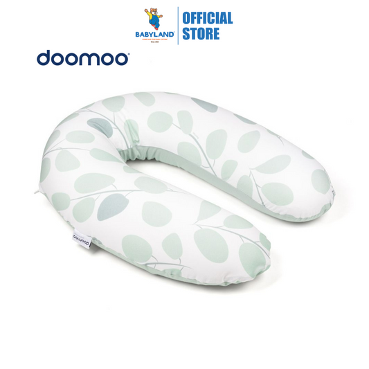 Doomoo Buddy Nursing Pillow - Leaves Aqua Green