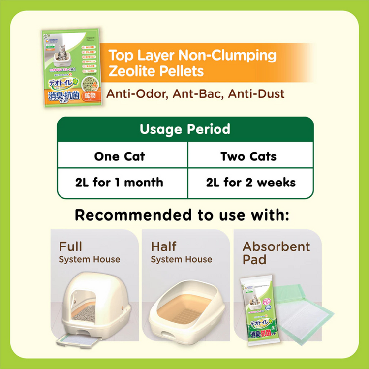 Unicharm Deo-Toilet Pellet Refill 4L