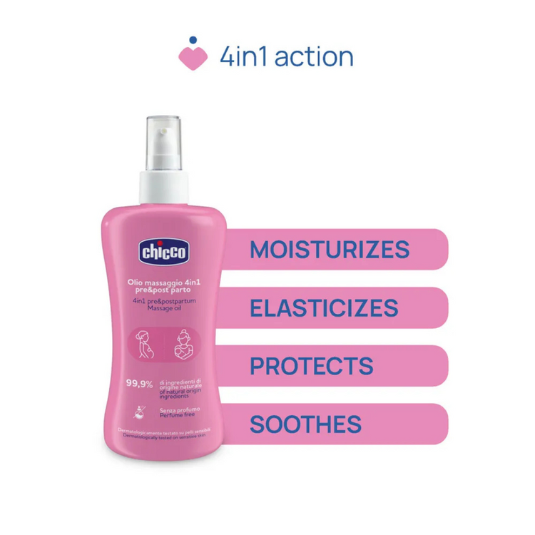 Chicco 4in1 Pre and Postnatal Massage Oil 200mL