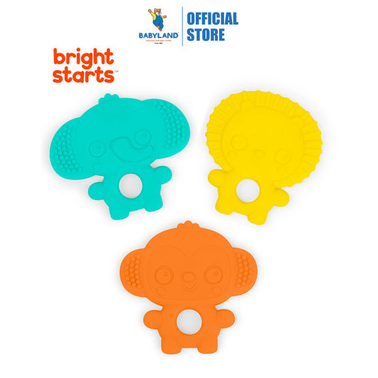 Bright Starts Gummy Buddies 3-Pack Textured Teethers (3m+)