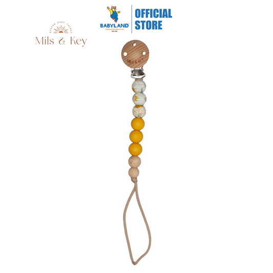 Mils and Key Dhalia Pacifier Clips - Multiple Color (0m+)