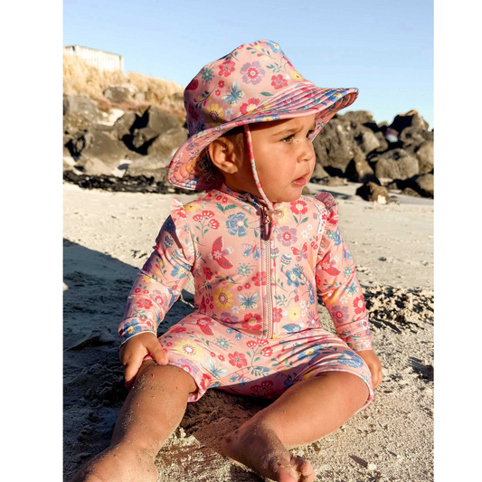 Purebaby Organic Long Sleeve Swimsuit - Pajaro BirdÂ