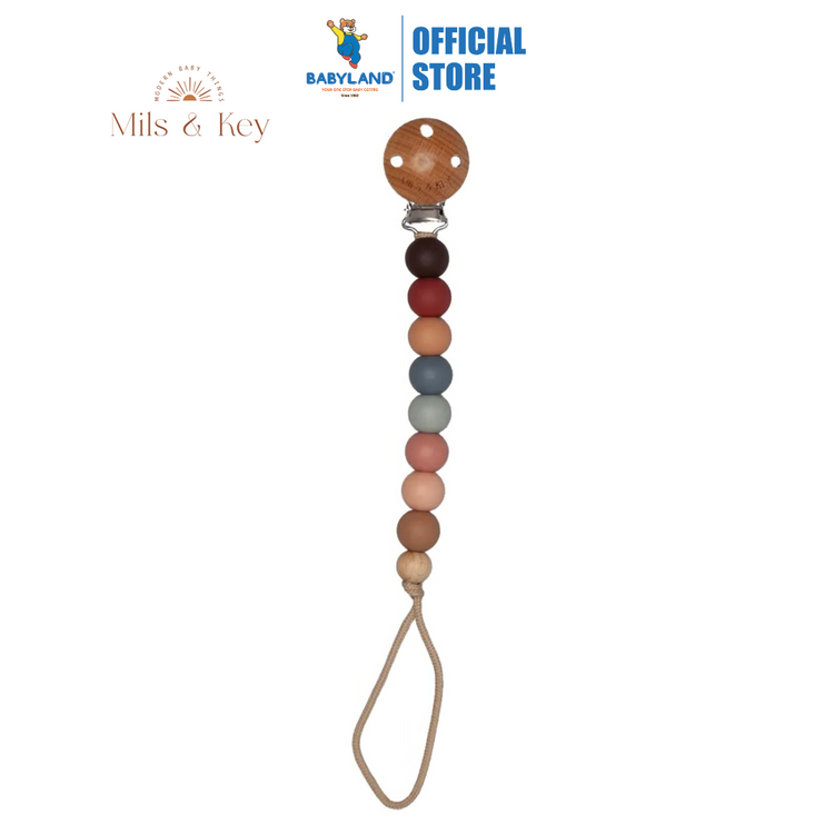 Mils and Key Minka Pacifier Clips - Muted Color (0m+)