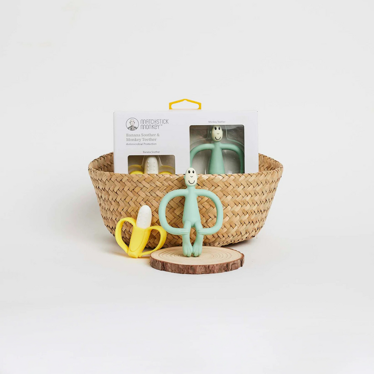 Matchstick Monkey Banana & Monkey Teething Gift Set