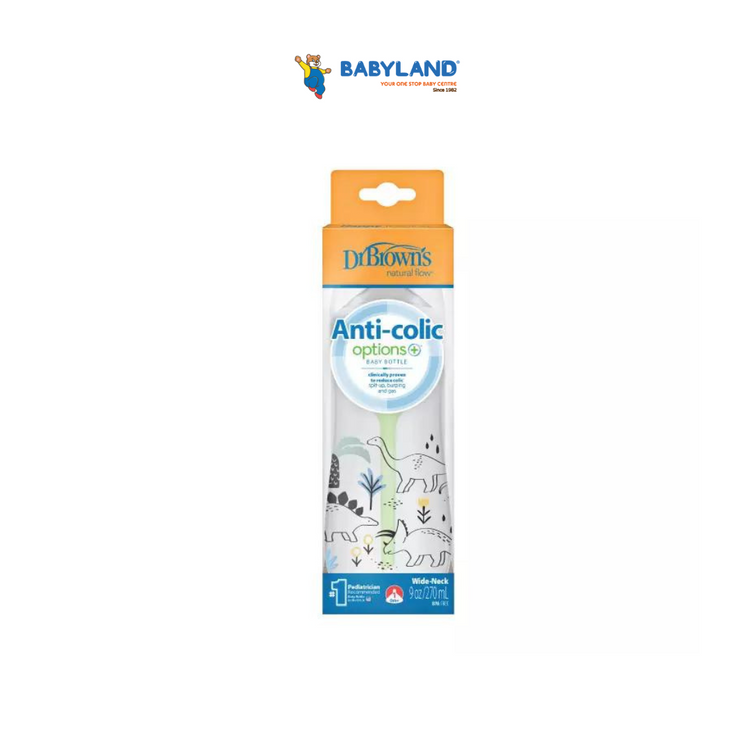 Dr Brown's Options+ PP Wide-Neck Bottle With Level 1 Teat (270mL)(1-Pack)