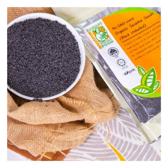 Radiant Organic Black Sesame (Raw, Unhulled) (200g)