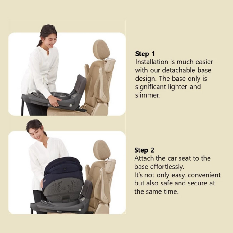 Combi THE S ISOFIX 3D EggShock Car Seat | Newborn to 4 Years Old Approx. (18kg)