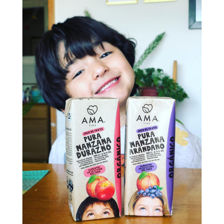 AmaTime TetraPack 100% Organic Fruit Juice 200ml - imported from Chile