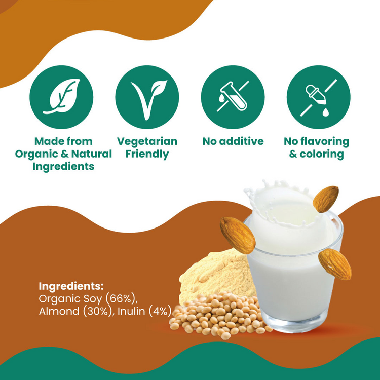 Love Earth Almond Soymilk Powder 500g