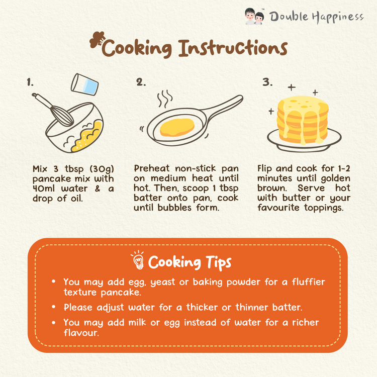 Double Happiness Baby Food Veggie Pancake Premix (8m+)