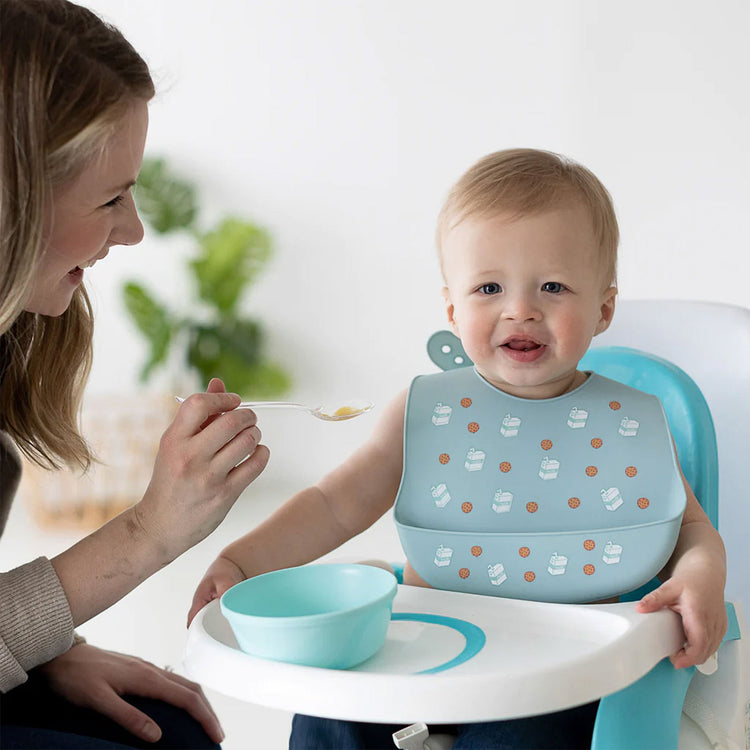 Pearhead Silicone Bib 2 Pcs - Milk Drunk (6m+)