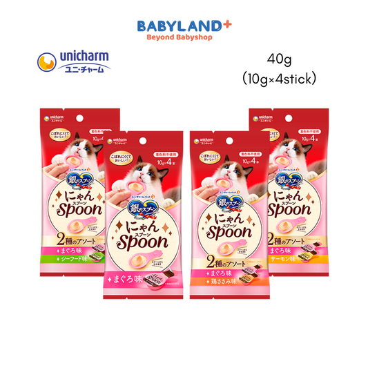 Unicharm Silver Spoon Treats Nyan Spoon (10g×4stick)