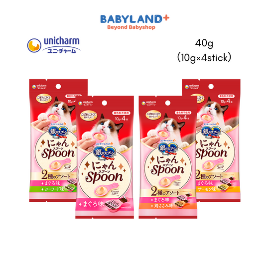 Unicharm Silver Spoon Treats Nyan Spoon (10g×4stick)