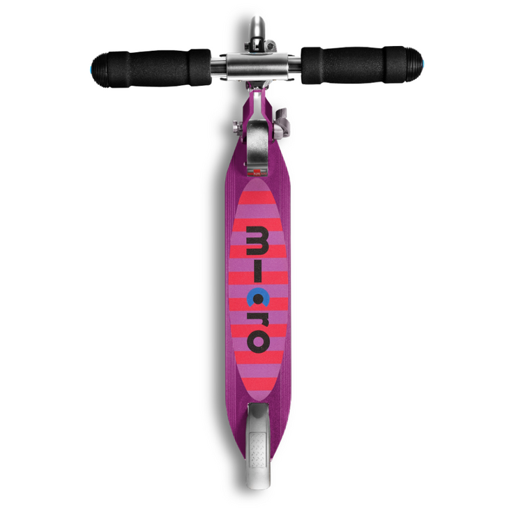 Micro Sprite LED Purple Stripe (5y+) 2-wheel foldable scooter