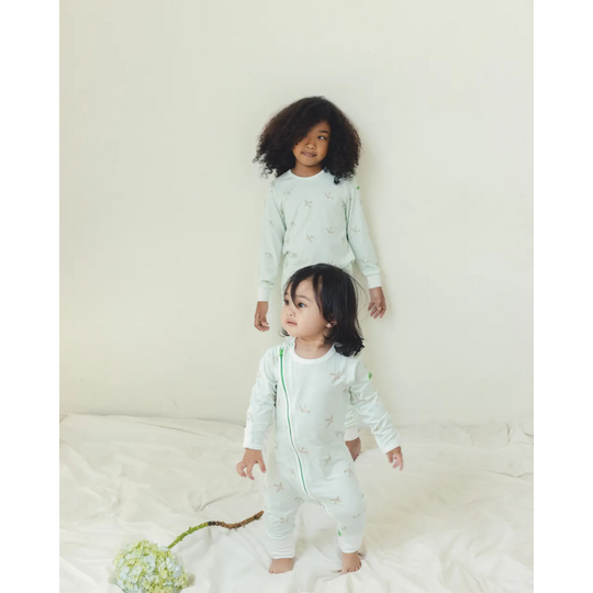 Hamako Tencel Baby Kids Jippa Suit Whispering Wings