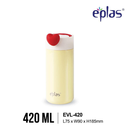 EE JIA Eplas Vacuum Macaron Hand Mug 420ml (EVL-420) (Random Colour)