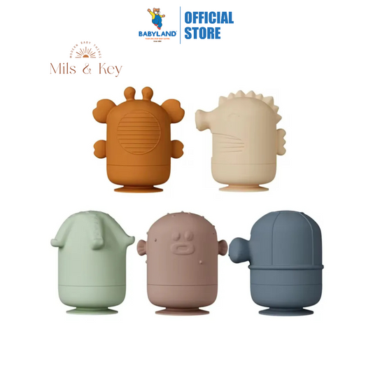 Mils and Key Mould-Free Bath Toys - Set of 5