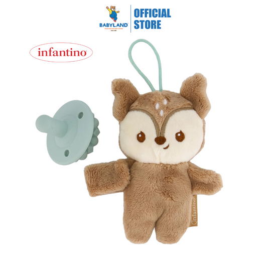 Infantino 315375 Snuggle & Soothe Pacipal Deer (0m+)