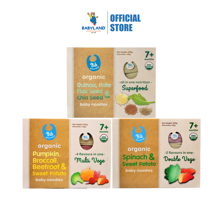 Bib Gourmet Organic Baby Noodles (240g) 7M+