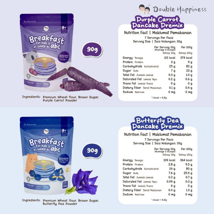 Double Happiness Baby Food Veggie Pancake Premix (8m+)