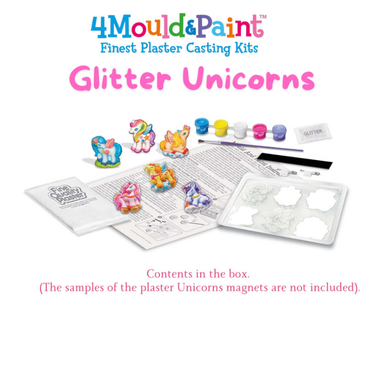 4M Mould & Paint - Glitter Unicorns (5Y+)