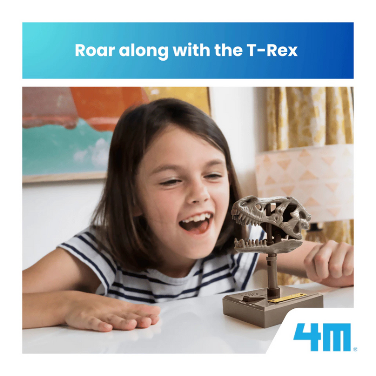 4M KidzLabs - Roaring T-Rex Skull (5Y+)