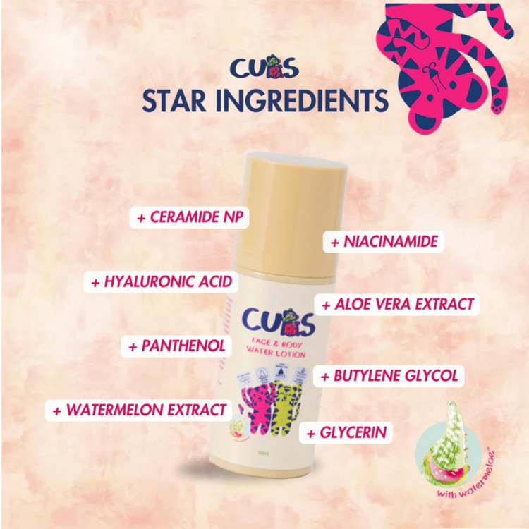 CUBS Face & Body Water Lotion