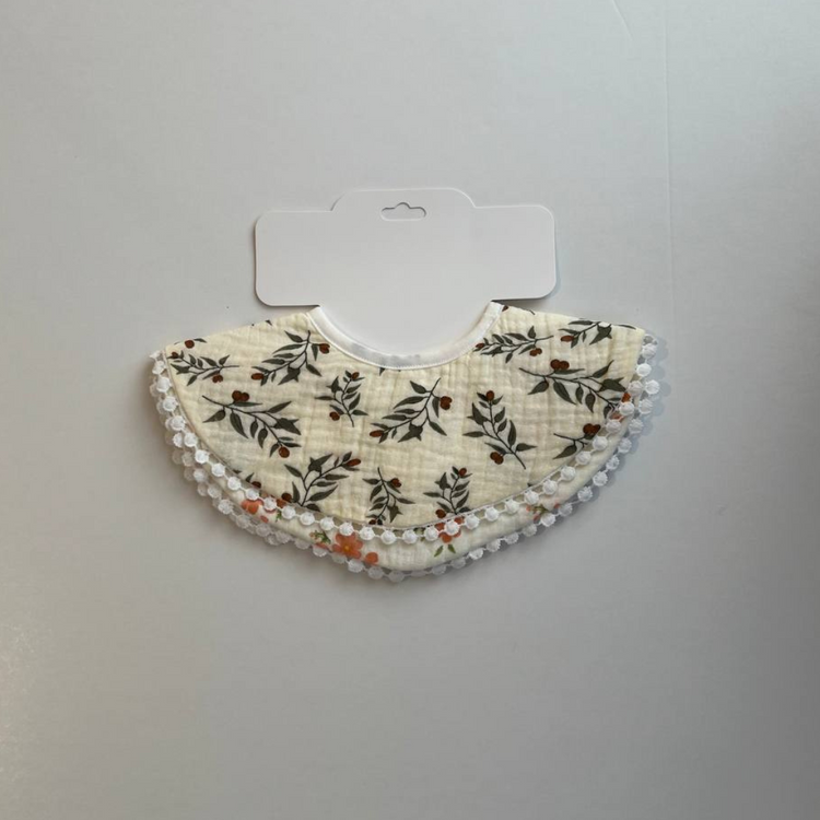 Ori Floral Baby Cotton Bibs (2pcs)