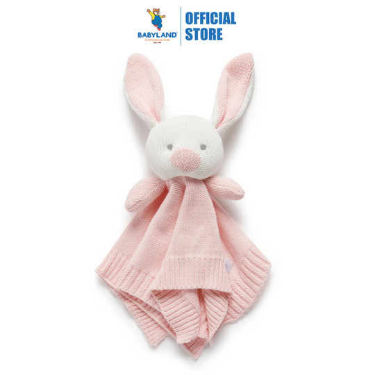 Purebaby Organic Pink Bunny Knitted Bunny Comforter