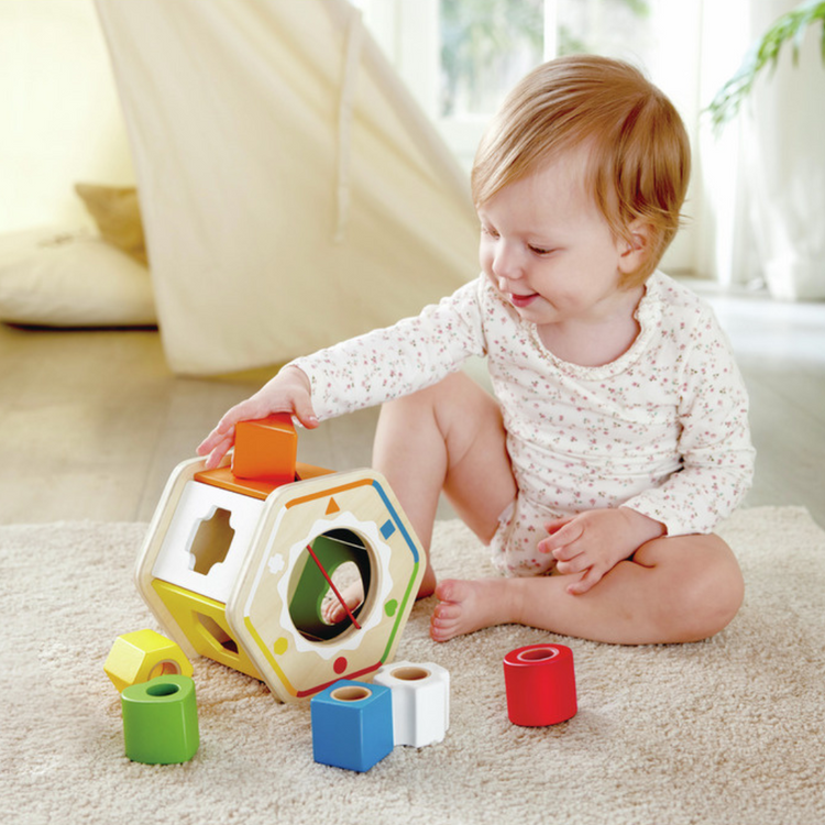 Hape 0516 Wooden Wonder Shape Sorter (1Y+)
