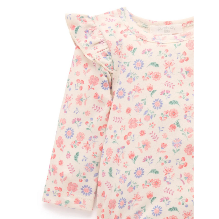 Purebaby Organic 3 Pcs Gift Set - Floral Print