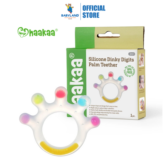 Haakaa Silicone Dinky Digits Palm Teether 3m+
