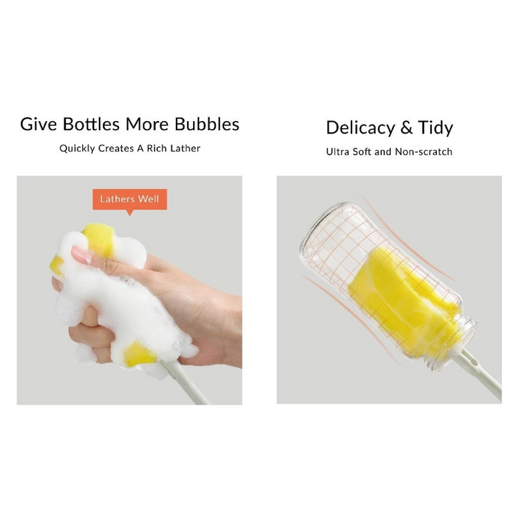 Simba Silky Replacement Sponges for Rotating Sponge Bottle Brush ( 2 PCS )