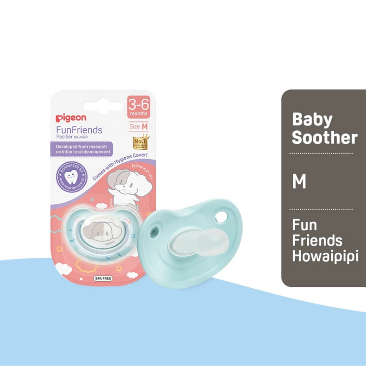 Pigeon FunFriends Howapipi Pacifiers - Size S/M/L