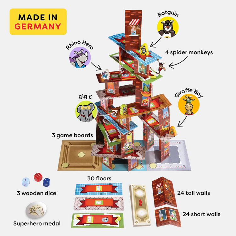 Haba Rhino Hero Super Battle Stacking Game (5Y+)