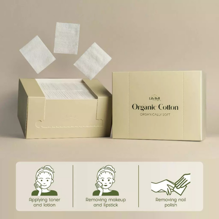 LilyBell Organic Cotton Puff 80 pcs