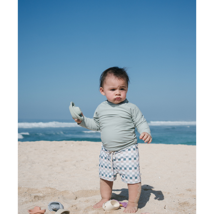 Joey & Mom UPF Protected Swimwear - Check & Chill