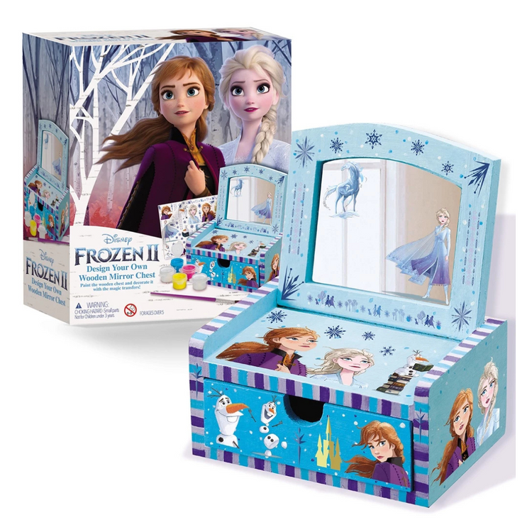 4M Disney Frozen II - Design Your Own Wooden Mirror Chest (5Y+)